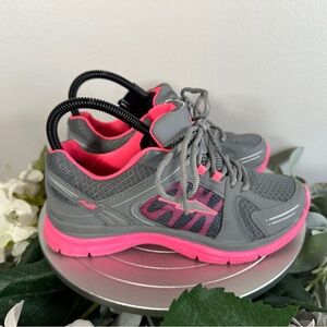 Avia Women's Sneakers Gray Pink Lace Lightweight Size 7